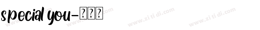 special you字体转换
